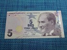          Turkey 5  Lira P-222f  Unc  2022   Banknotes  each   011625-10