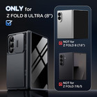 Wallet For Z Fold 8 Ultra Case With Privacy Film   Stand  Black   4-card Holder 