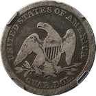 1843-o Seated Liberty Quarter Ngc Vg8 Great Eye Appeal Nice Strike