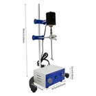 Overhead Lab Stirrer  100w 2800 Rpm  2 64 Gal Capacity  Digital Timer  0-120 Min