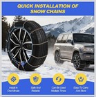 Auto Tightening Snow Chains For Cars  Suvs   Pickup Trucks Set Of 2  aln130  Nib
