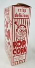 Vintage Movie Theater Popcorn Advertising Box Sign Ephemera Clown Kid Faces