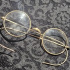 Victorian 12k Gold Filled Round Norco Eyeglasses   Antique Windsor Glasses
