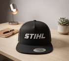 Stihl Logo Embroidered Trucker Hat Black Snapback Flat Brim Cap