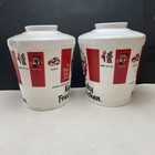Vintage 1969 Kfc Kentucky Fried Chicken Glass Bucket Globe Light Shade 2 Pack