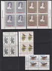 Canada Mint Stamps In Plate Blocks Of 4 From 1948-1973 Mnh