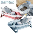 Fold Infant Baby Bath Tub Collapsible Newborn Saftey Portable Shower Bathtub