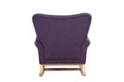 Baby Room High Back Rocking Chair  Comfortable Fabric Padded Nursery Rocker