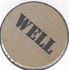 Di s Den  Well  drink  Token coin  Wooden Nickel