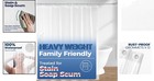 Waterproof Peva Shower Curtain Liner 72 x72  With Weighted Magnets  Clear