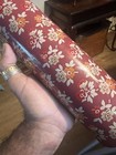 Pioneer Woman Fall Flowers Burgundy Autumn Harvest Ceramic Rolling Pin Retired