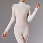 120d Velvet No with Glove Sleeve Bodysuit Tights Bodystocking Jumpsuit Leotard