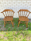 Hale Furniture Co  Maple Chairs Vintage  America  6265 Commandor  Spice  Finsih