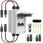 Solar Panel Disconnect Switch 50 Amp Dc 4 Holes Dc 1000v Box   Wire 50a