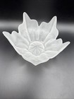 Viking Epic Lotus Blossom Bowl White Frost Vintage Glass Mcm Mid Century Modern