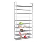 10 Tier 50 Pair Shoe Rack Shelf Fabric Tier Space Saving Organizer Shelf Storage