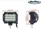 2 New Tri Row 4  90w Cree Led Work Light Bar Flood Offroad Atv Utv Suv 4wd Truck