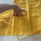 New Yellow Bib Apron 3 Pockets  One Size  55 Avail  Thick Stain-resistant Fabric