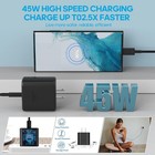 45w Fast Wall Charger Type C Charger Block For Samsung Galaxy  only Adapter 
