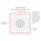 Checkerboard Distressed Stencil  Reusable Mylar Craft Stencil  378