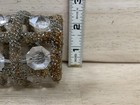 Beaded Lamp Shade Beads Vintage Mini Plastic Metal Frame 4  X 2  Clip On