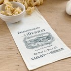 Antique Pasta Bag French Linen Cloth Factory Sack C1910 Sachet Bag Vintage Text