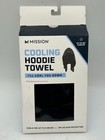 2 Pack Mission Black Cooling Hoodie Towel Evaporative Cool Technology
