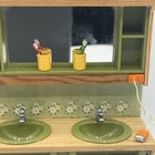 Vintage Lundby Dolhouse Furniture Bathroom Set Green 70s Toothbrushes Br Scale
