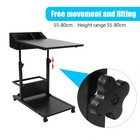 Mobile Laptop Table Adjustable Height Notebook Desk Sofa Bed Tray Computer Stand