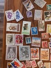 Vintage Worldwide Stamp Collection Lot Mixed - Off Paper Used  s1 