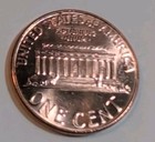 2007 D Lincoln Memorial Penny Brilliant Uncirculated Bu Cent Coin