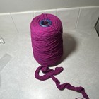 The Kent Mfg  Co  Hunnymede Div 100  Wool Knitting Yarn Cone 262 Sl 555 Purple