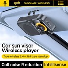 Wireless Bluetooth 5 4 Sun Visor Car Speaker Handsfree Car Stereo Music Player
