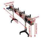 73 6 3 9 assembly Line Conveyor Belt Chain Plate Conveyor Belt Adjustable Height