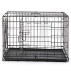 Cat Dog Pet Kennel Folding Crate Animal Playpen Wire Metal Cage Puppy Tray Us