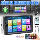Car Stereo Radio 7  Touch Screen Double 2 Din Bluetooth Mp5 Player With Camera