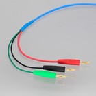 Triax 3-lug Trb Male To 4mm Gold Plated Banana Plug Cable 2 9ft    for Keithley
