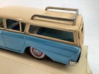 Vintage Bandai Tin Friction Blue Rambler Station Wagon Japan -free Ship  l10 