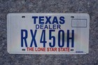 Texas Dealer License Plate