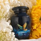 Blue Dove Songbirdcremation Urn Human Ashes Adult Memorial Funeral Urn W Case 
