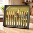 Nib Mikasa Delano 8 Pc Carving Set Stainless Steel Steak Knives