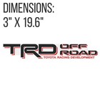 Trd Off Road Replacement Decals Toyota Tacoma Tundra 2005-2023 Clear Set Of 2