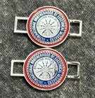 Ibew Boot Charms Lace Tags Electrician Shoe Lace Charm Blue Red Silver Trim