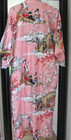 Japanese Pink Kimono Robe Geisha Cherry Blossom Cotton Loungewear Japan Onesize