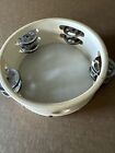 6  Inch Wood Tambourine Double Jingle Row Percussion Instrument New Ship Incl