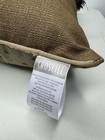 Croscill Accent Decorative Throw Pillow Brown Gold Purple Gems And Tassels