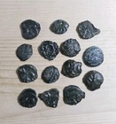 Lot Of 14 Celtic Gaul Leuci Tribe Circa 100-60 Bc Potin Unit Boar Coins Ancient