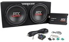 Mtx Terminator Tnp212d2 Dual 12    Subwoofers enclosure amp Kit 2 Farad Capacitor