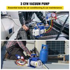 3 Cfm Air Vacuum Pump Hvac Manifold Gauge Set Ac A c Refrigeration Kit