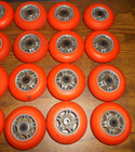 Lot Of 24 Inline   Roller Blade Wheels  condition Of Wheels Vary  See Pics